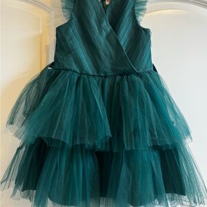 Holiday Green Tulle Dress